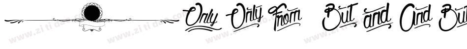 From this Moment字体转换
